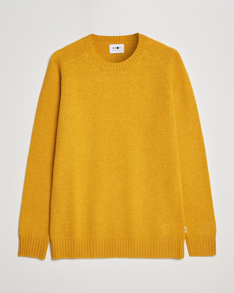 Herr | Tröjor | NN07 | Nathan Brushed Crew Neck Yellow