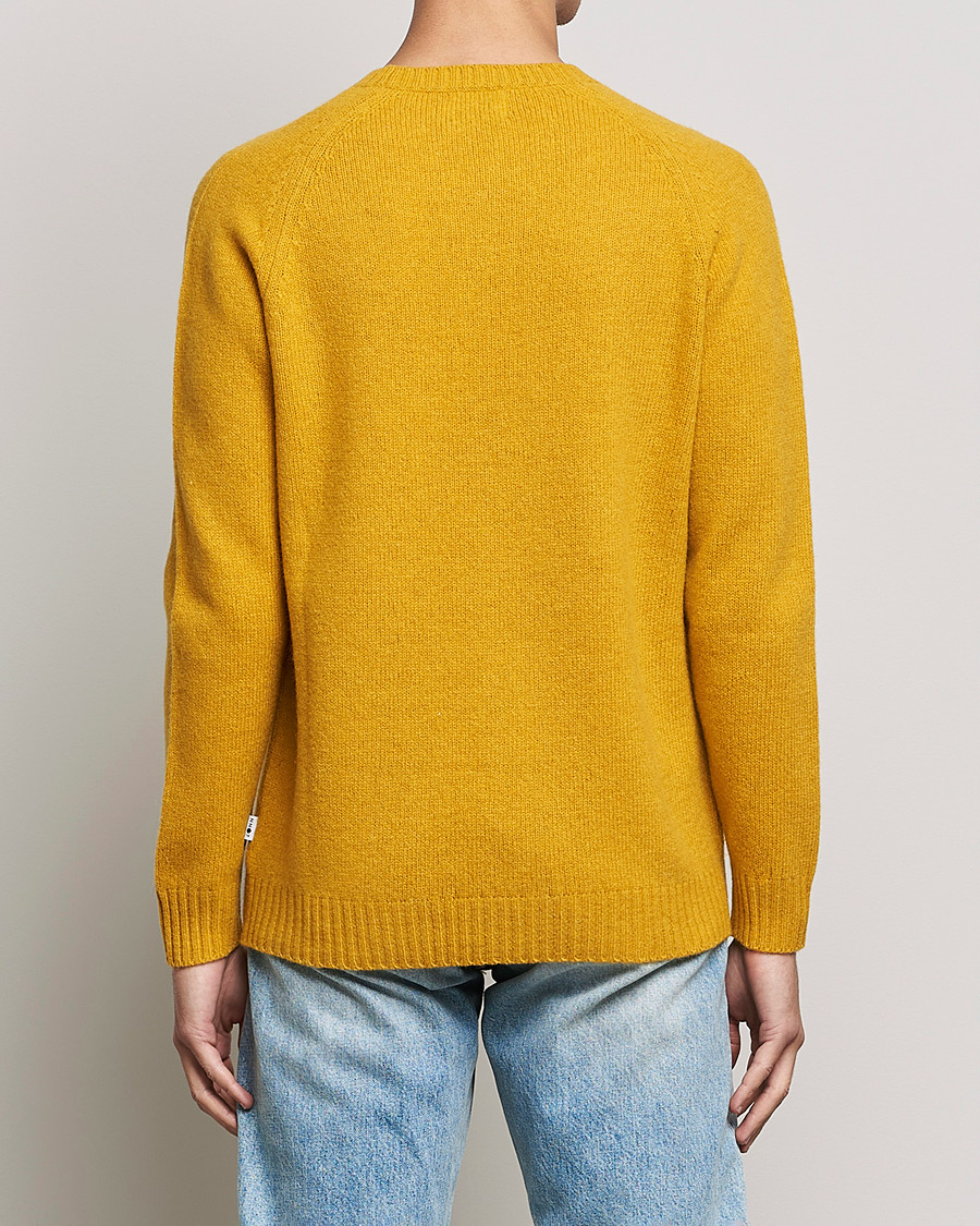 Herr | Tröjor | NN07 | Nathan Brushed Crew Neck Yellow