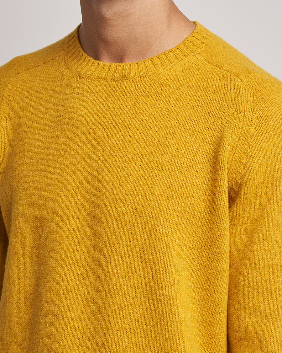 Herr | Tröjor | NN07 | Nathan Brushed Crew Neck Yellow