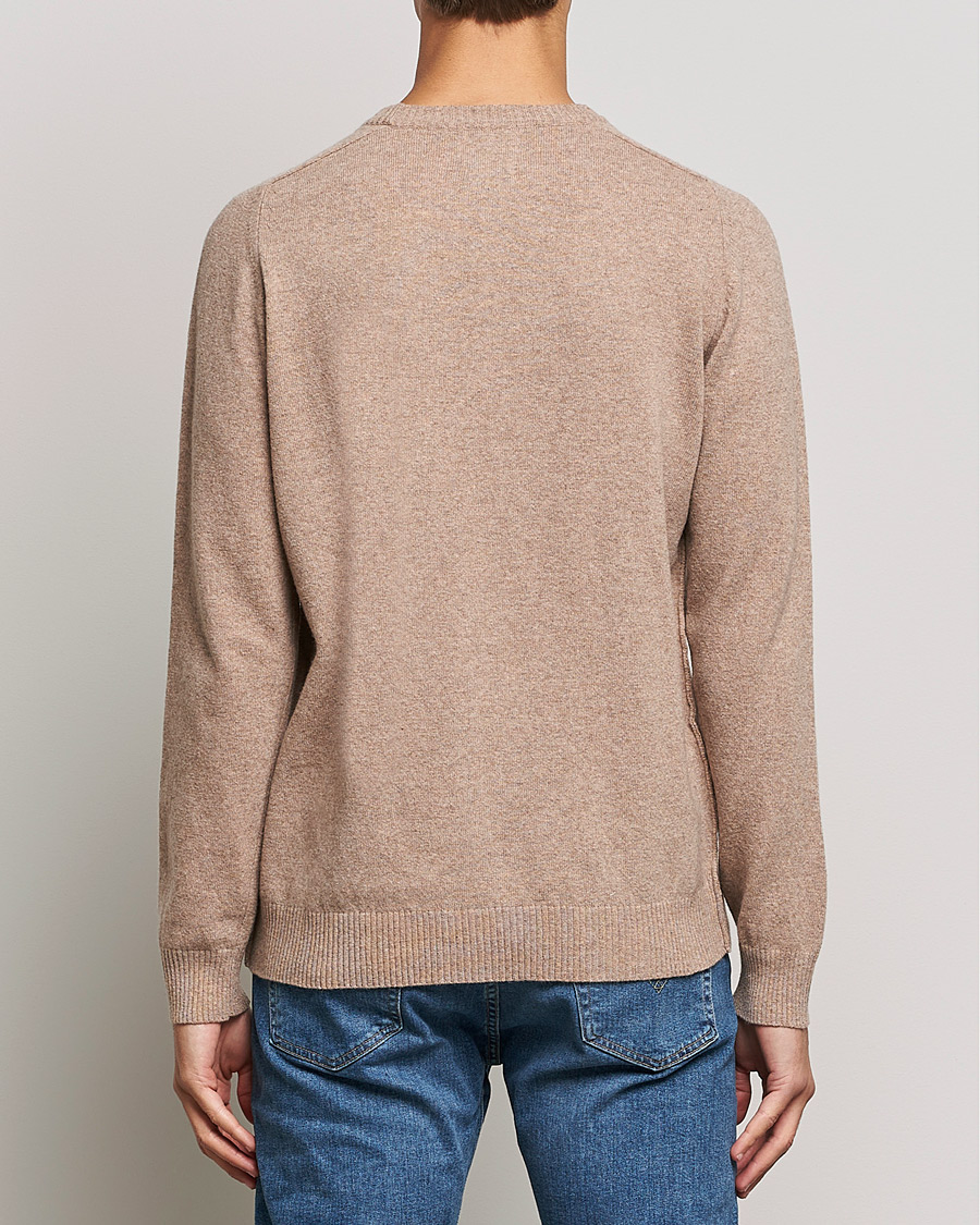Herr | Tröjor | NN07 | Edward Lambswool Crew Neck Pullover Khaki