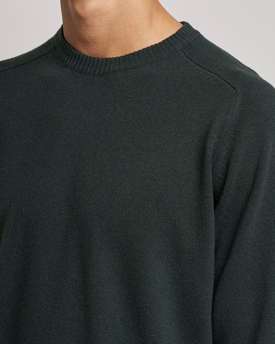 Herr | Tröjor | NN07 | Edward Lambswool Crew Neck Pullover Dark Army