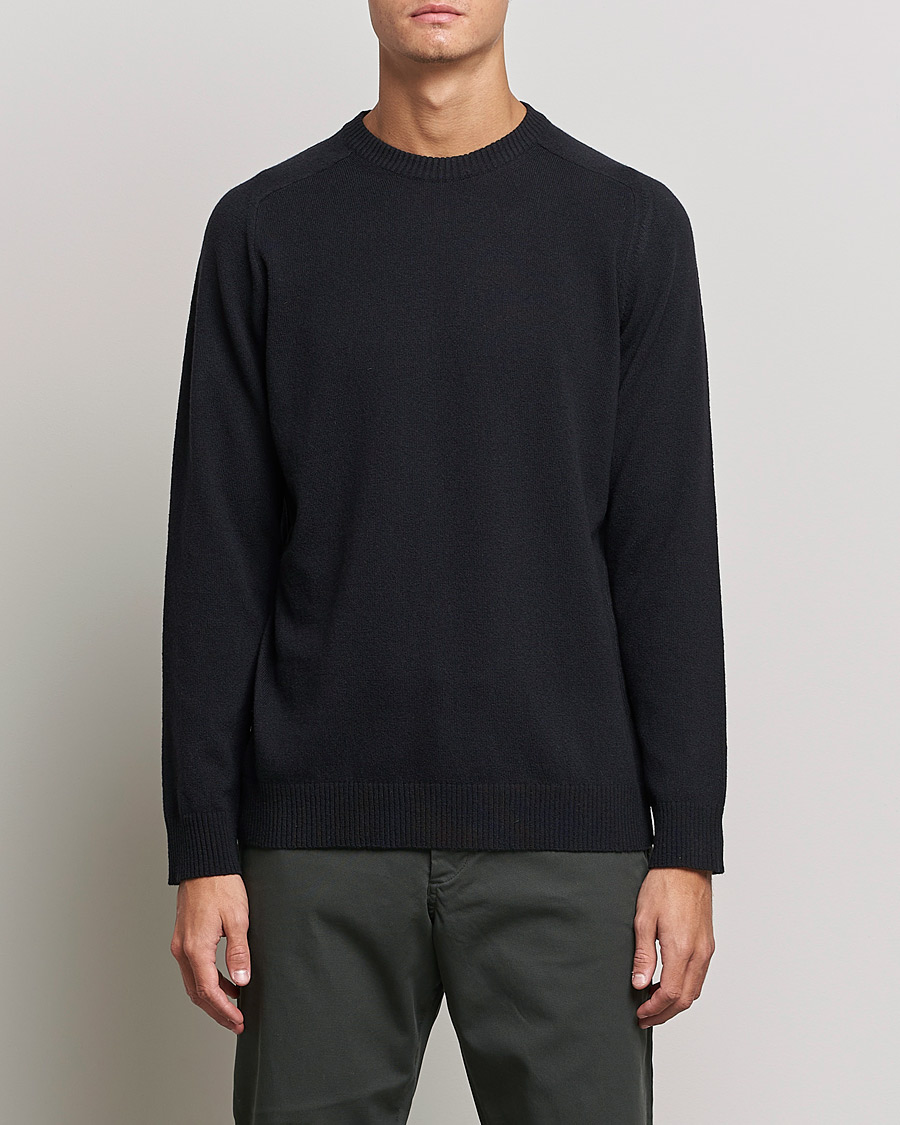 Herr | Tröjor | NN07 | Edward Lambswool Crew Neck Pullover Black
