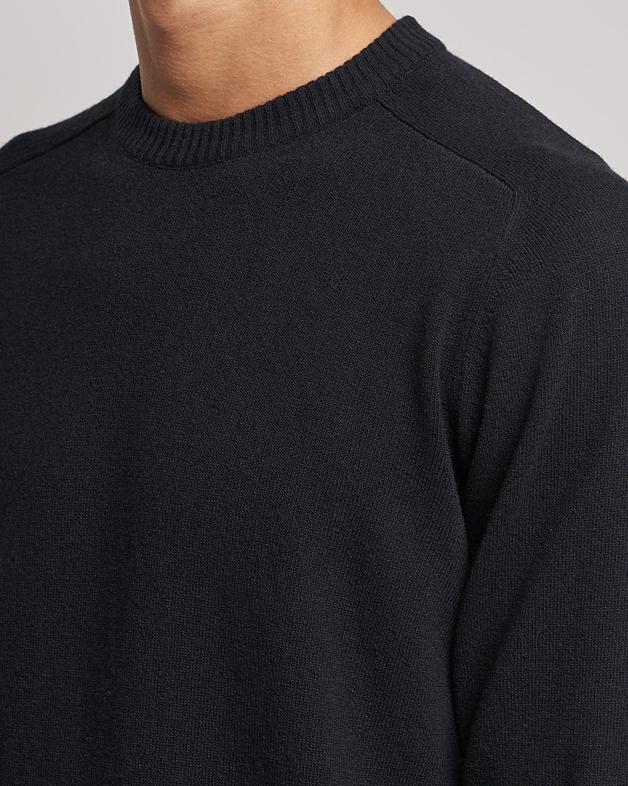 Herr | Tröjor | NN07 | Edward Lambswool Crew Neck Pullover Black