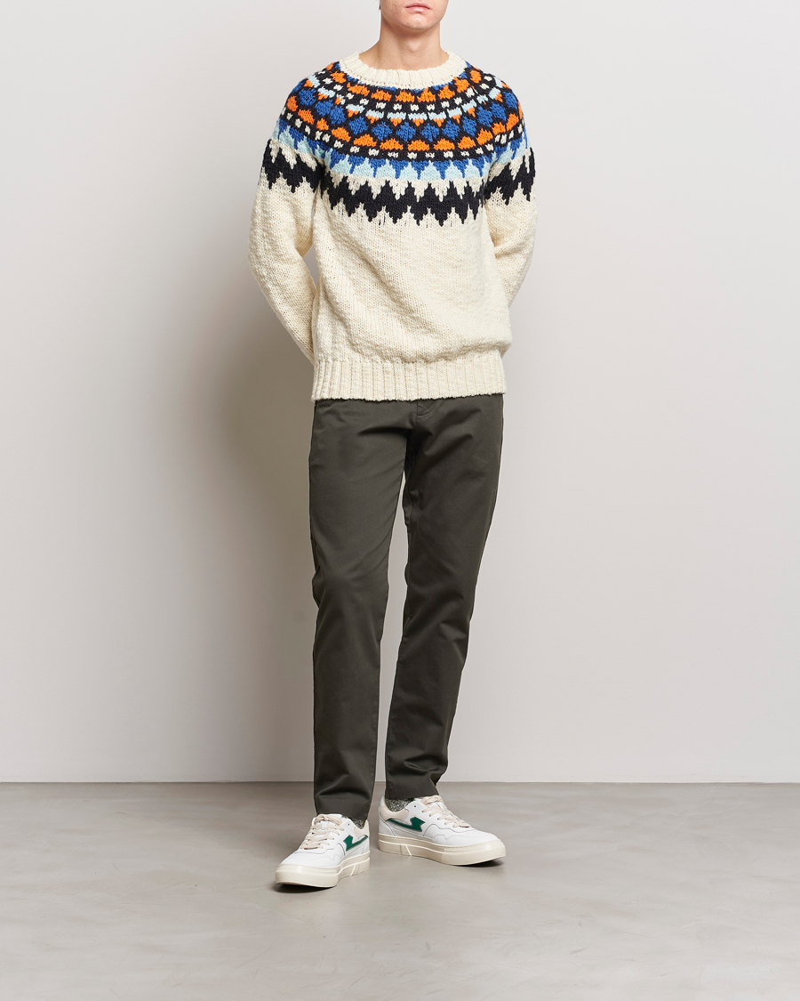 Herr | Byxor | NN07 | Theo Regular Fit Stretch Chinos Dark Army