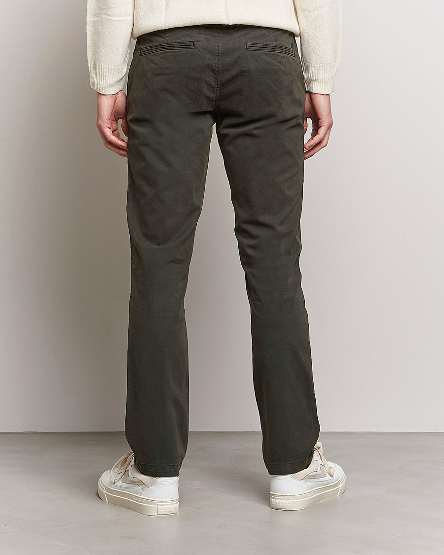 Herr | Byxor | NN07 | Marco Slim Fit Stretch Chinos Dark Green
