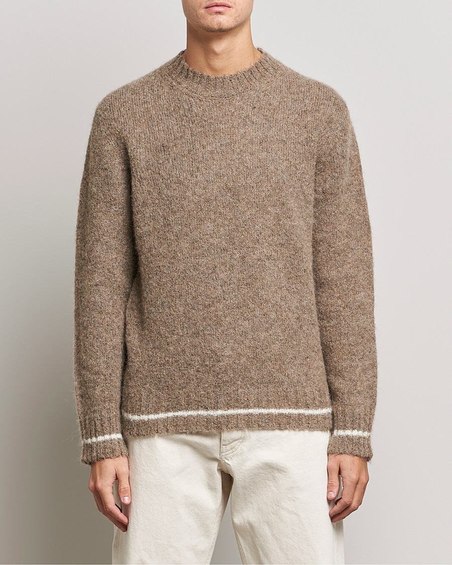 Herr | Tröjor | NN07 | Jack Wool Knitted Sweater Nature