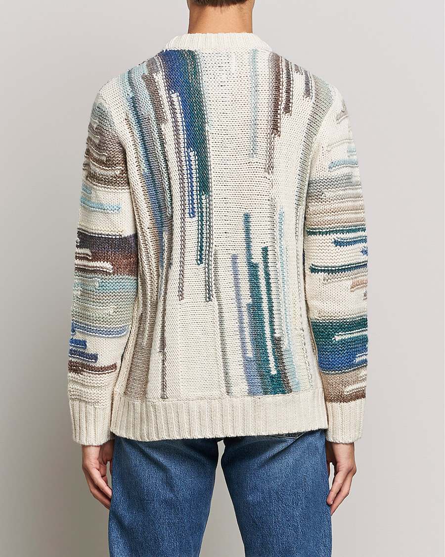 Herr | Tröjor | NN07 | Brady Knitted Sweater Ecru Mutli