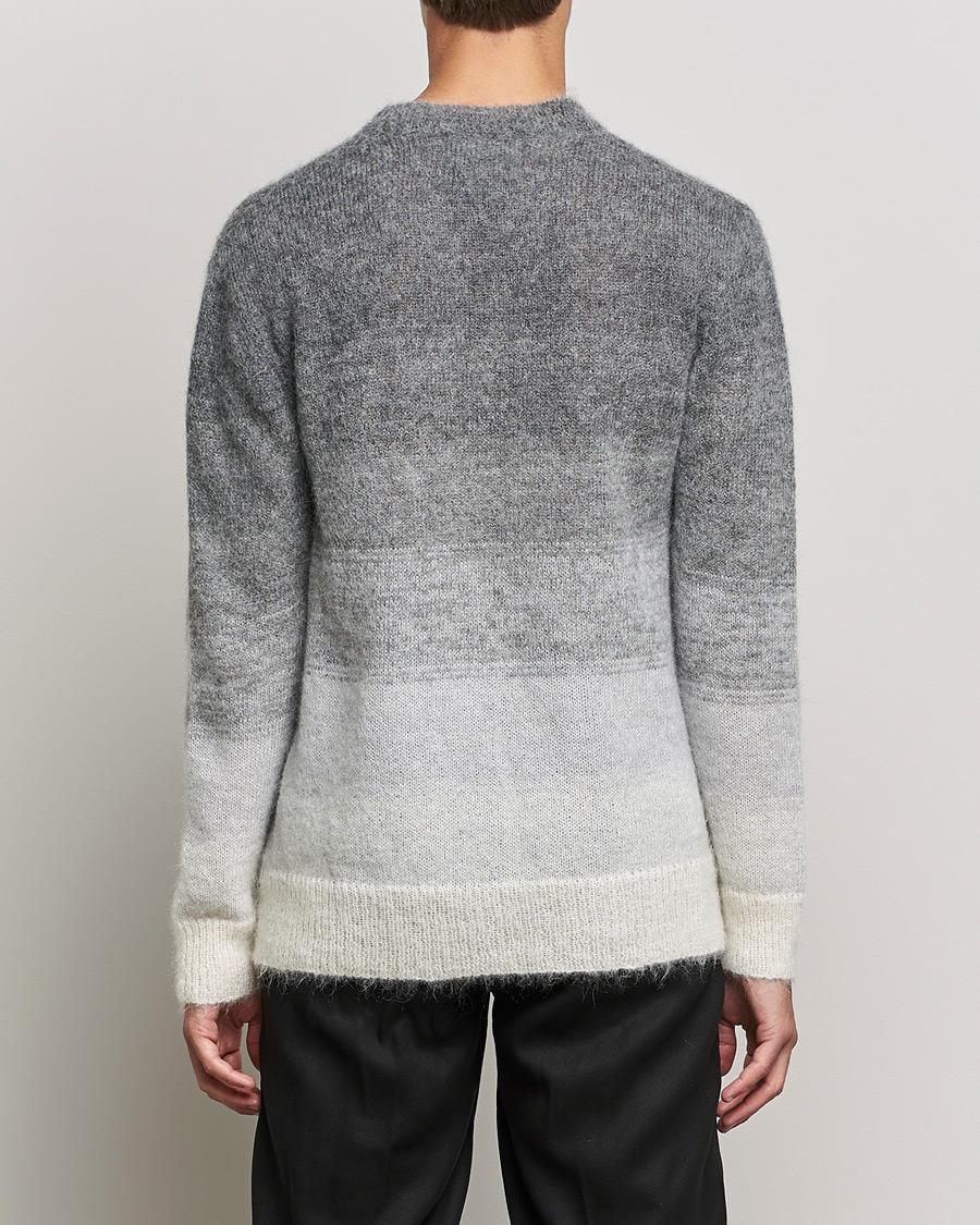 Herr | Tröjor | NN07 | Walther Alpacka Mohair Knitted Sweater Grey Multi