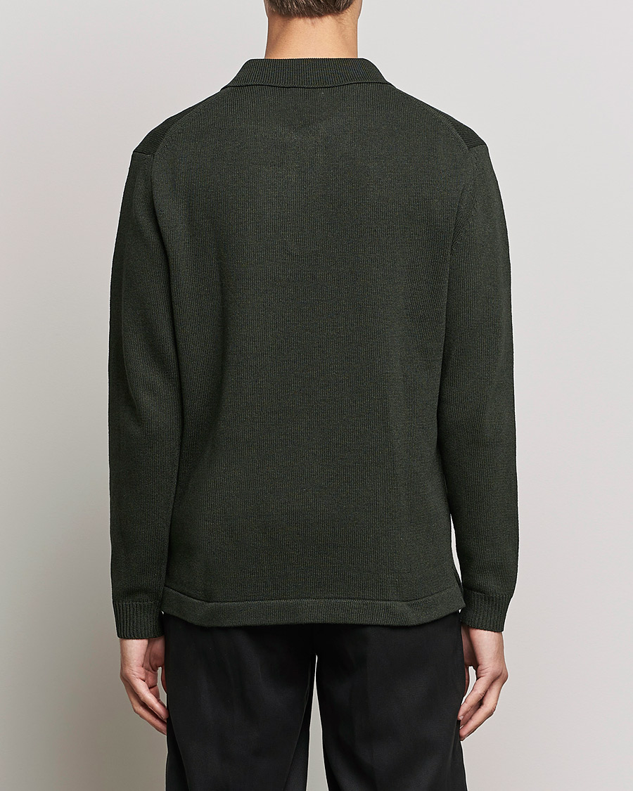 Herr | Tröjor | NN07 | Vito Knitted Polo Dark Green