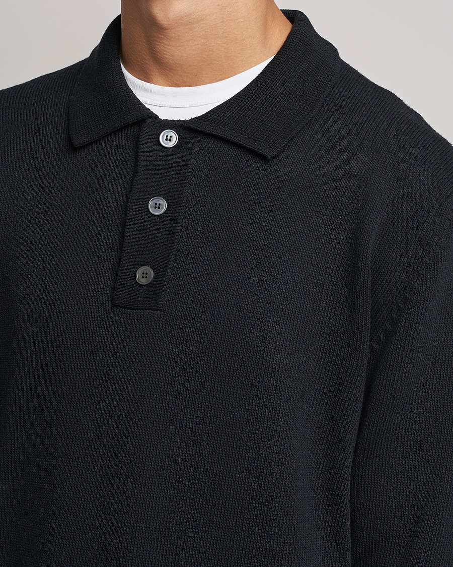 Herr | Tröjor | NN07 | Vito Knitted Polo Black