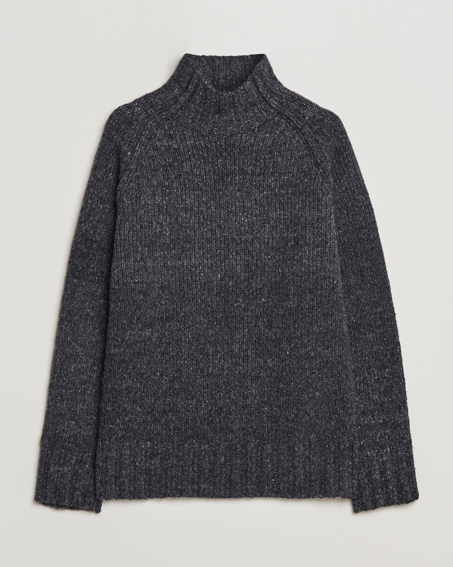 Herr | Tröjor | NN07 | William Merino Knitted Polo Concrete