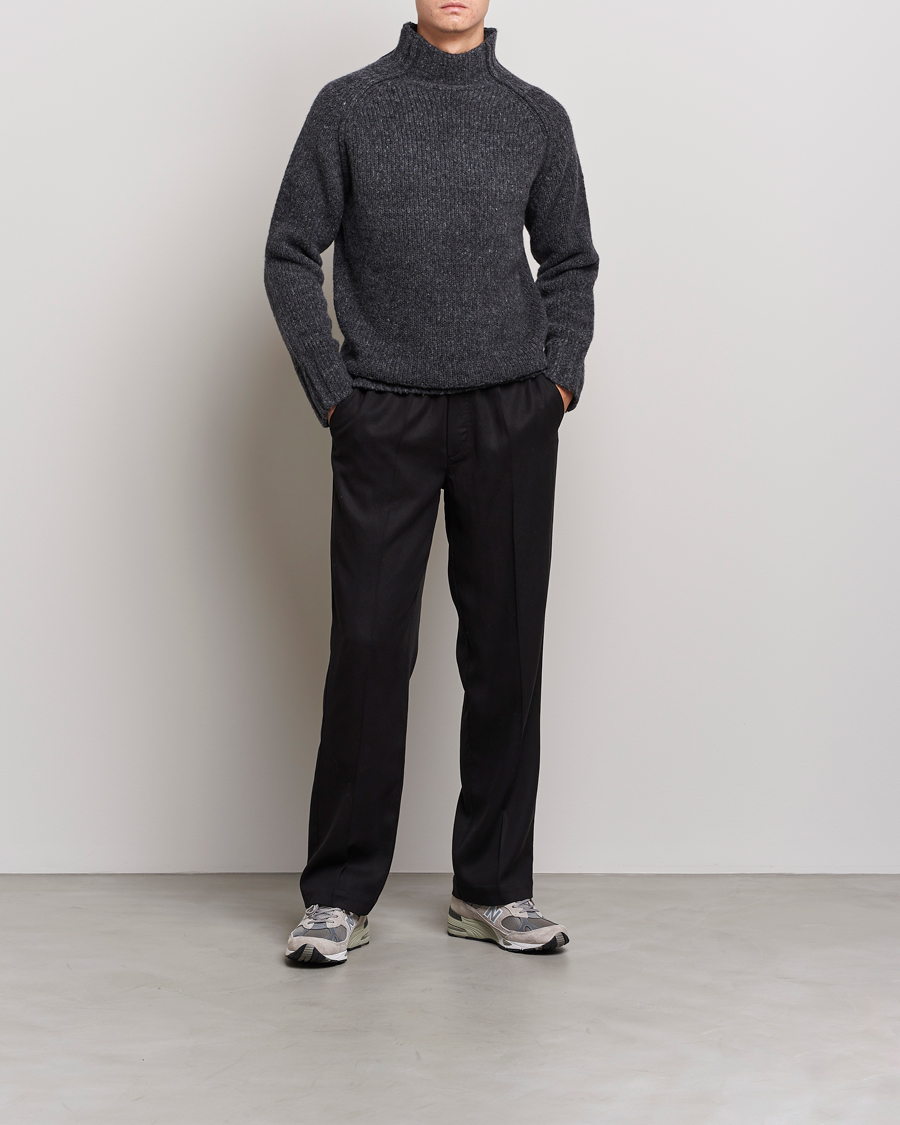 Herr | Tröjor | NN07 | William Merino Knitted Polo Concrete