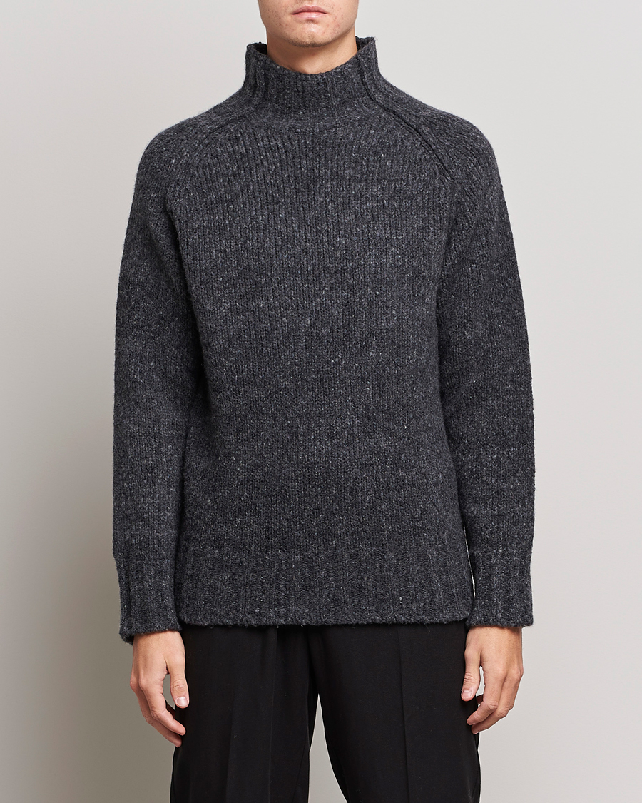 Herr | Tröjor | NN07 | William Merino Knitted Polo Concrete