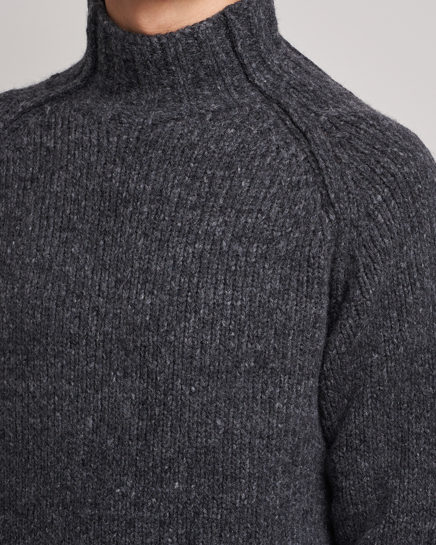Herr | Tröjor | NN07 | William Merino Knitted Polo Concrete