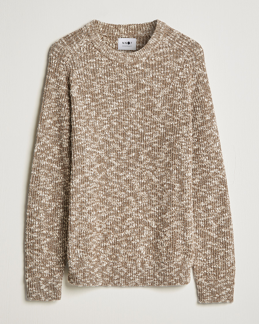 Herr | Tröjor | NN07 | Jesse Cotton Knitted Sweater Pyramid Melange