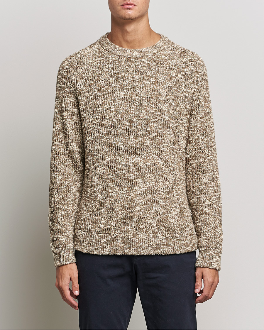 Herr | Tröjor | NN07 | Jesse Cotton Knitted Sweater Pyramid Melange