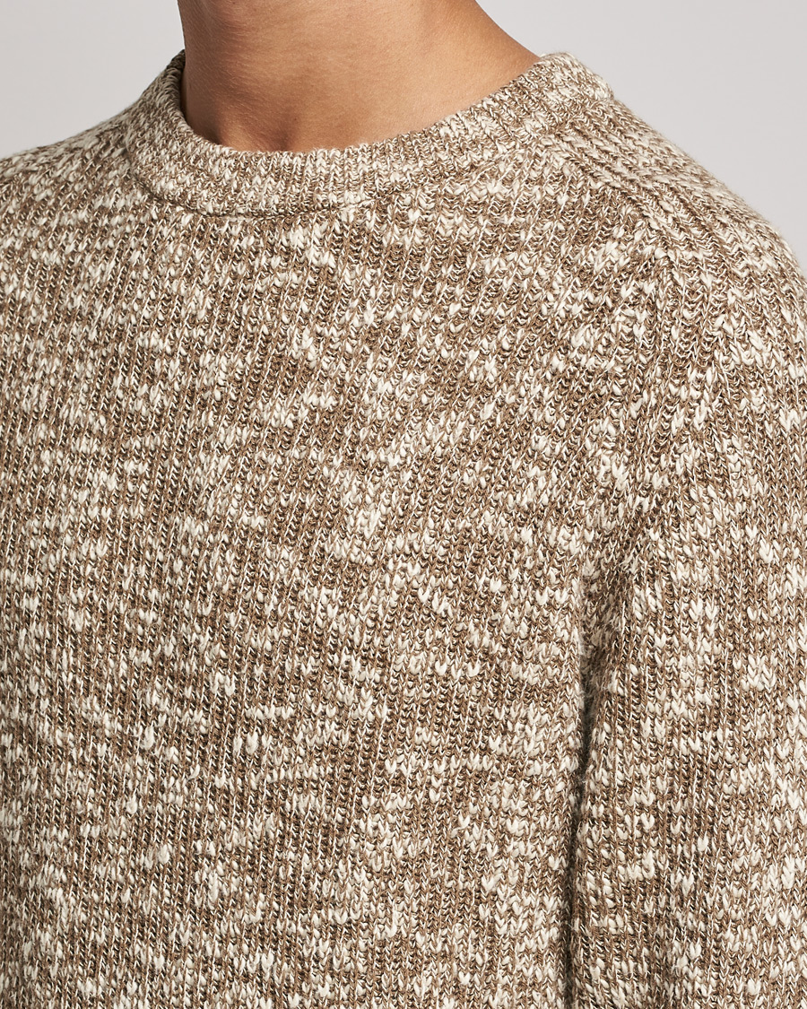 Herr | Tröjor | NN07 | Jesse Cotton Knitted Sweater Pyramid Melange