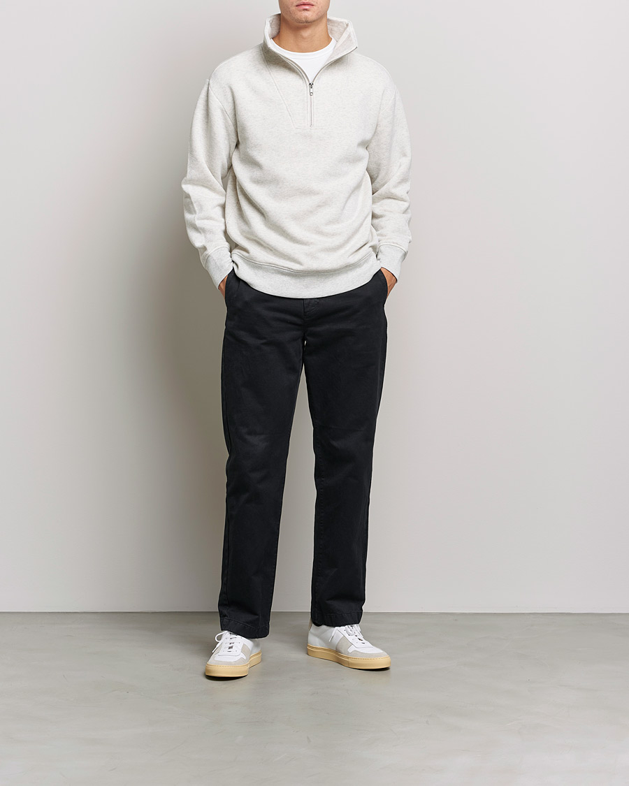 Herr | Tröjor | NN07 | Briggs Jersey Half Zip Oat