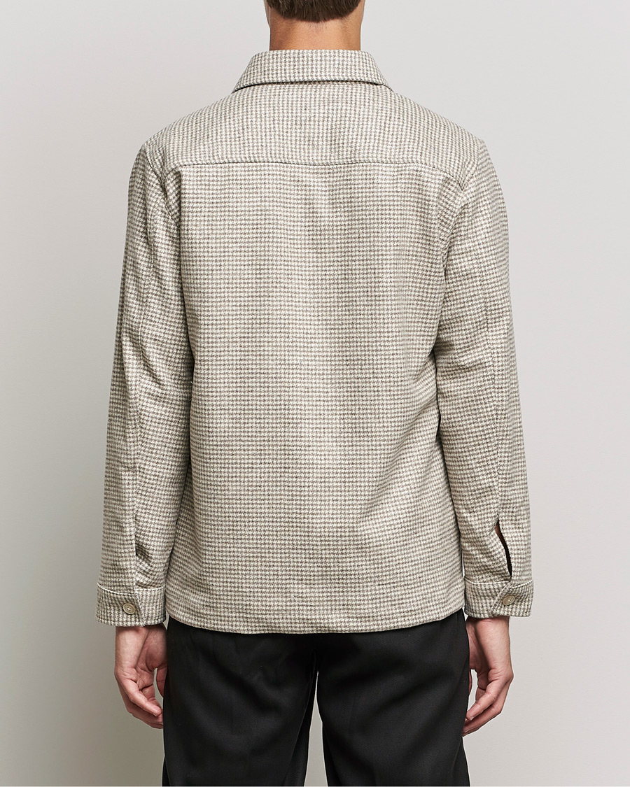Herr | Skjortor | NN07 | Peter Houndstooth Overshirt Grey Check