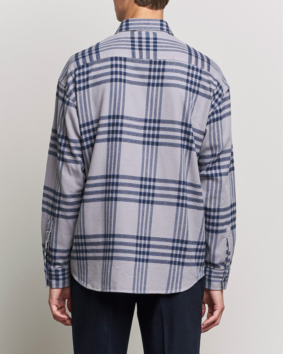 Herr | Skjortor | NN07 | Deon Checked Shirt Grey/Blue
