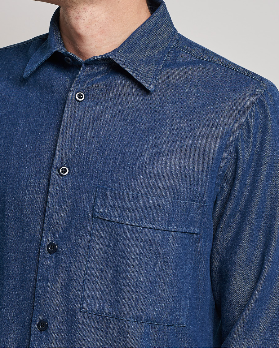 Herr | Skjortor | NN07 | Tue Denim Shirt Navy
