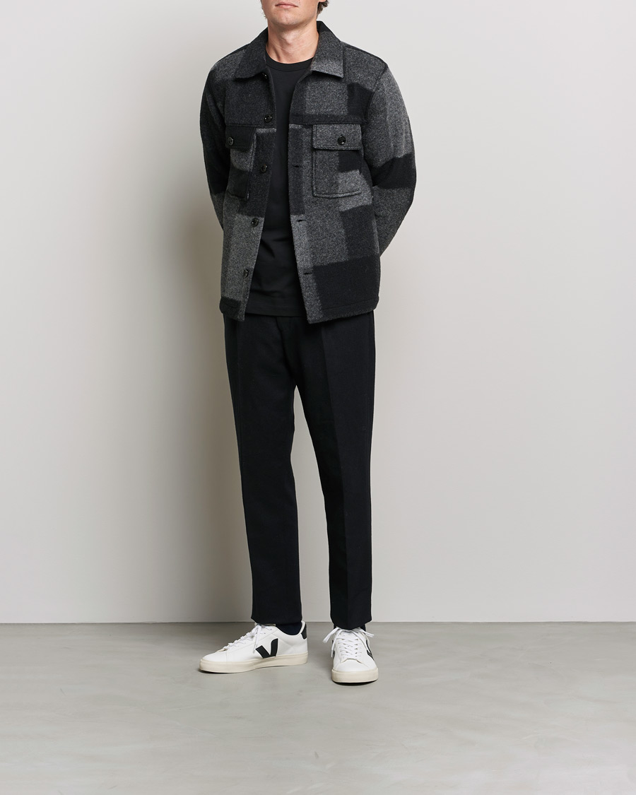 Herr | Jackor | NN07 | Wilas Checked Flight Jacket Black