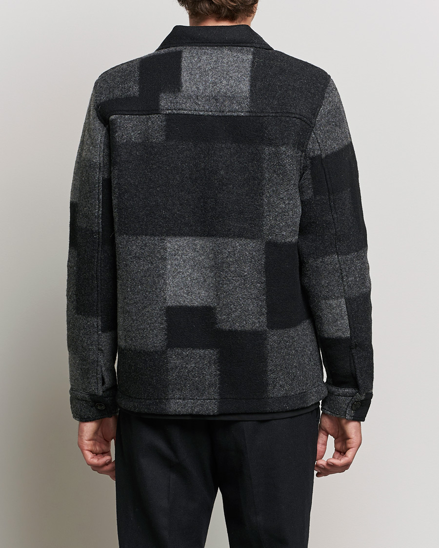 Herr | Jackor | NN07 | Wilas Checked Flight Jacket Black