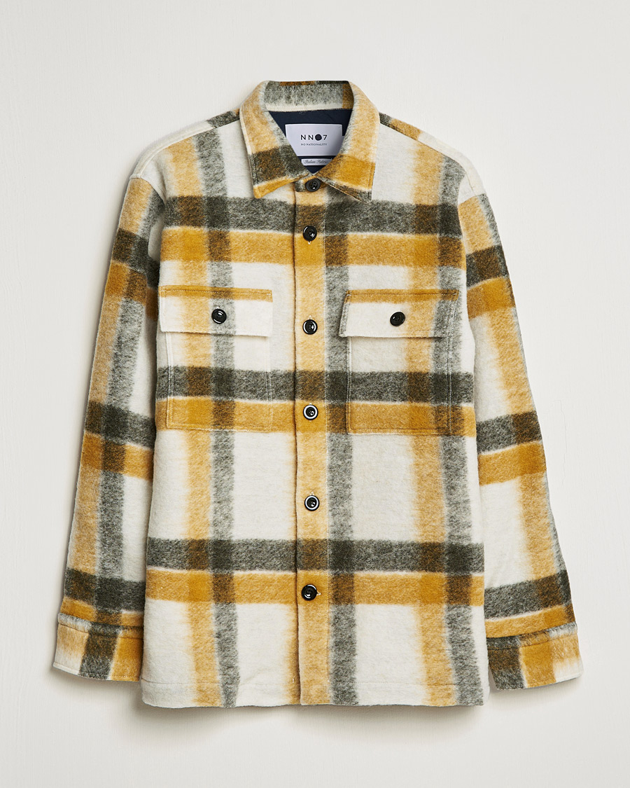 Herr | Jackor | NN07 | Soren Checked Jacket Yellow Multi