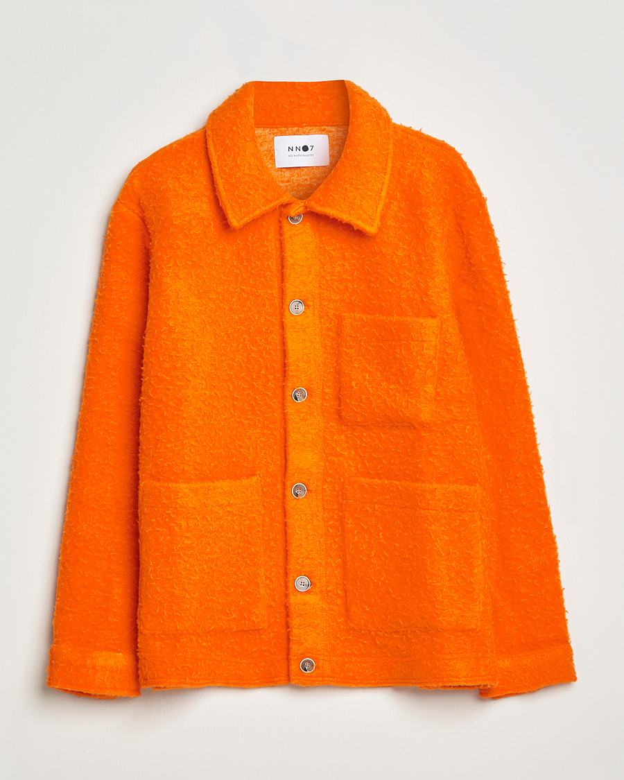 Herr | Tröjor | NN07 | Olav Fleece Jacket Bright Orange
