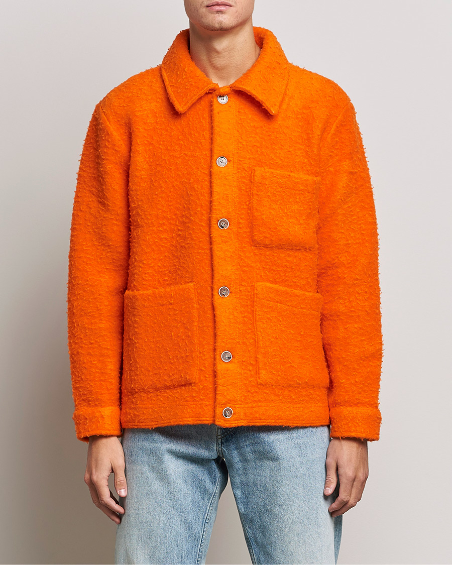 Herr | Tröjor | NN07 | Olav Fleece Jacket Bright Orange