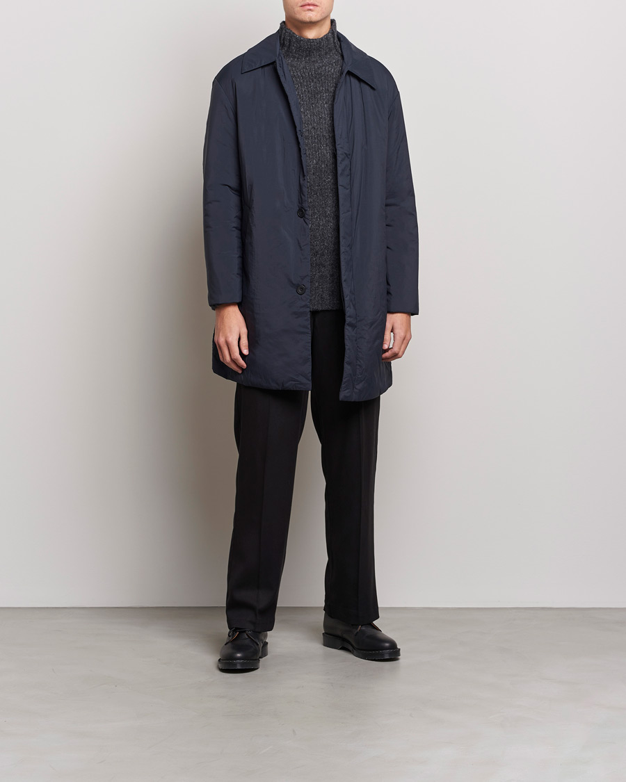 Herr | Jackor | NN07 | Puffer Primaloft Packable Car Coat Navy