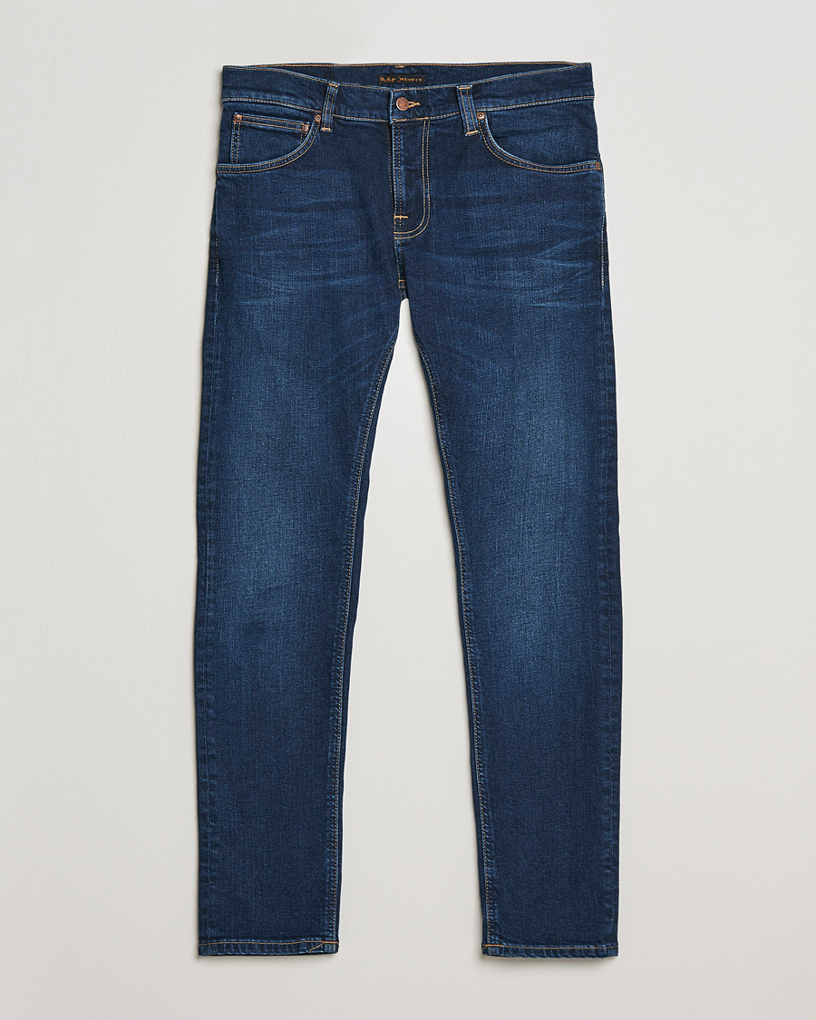 Herr | Jeans | Nudie Jeans | Tight Terry Jeans Dark Steel