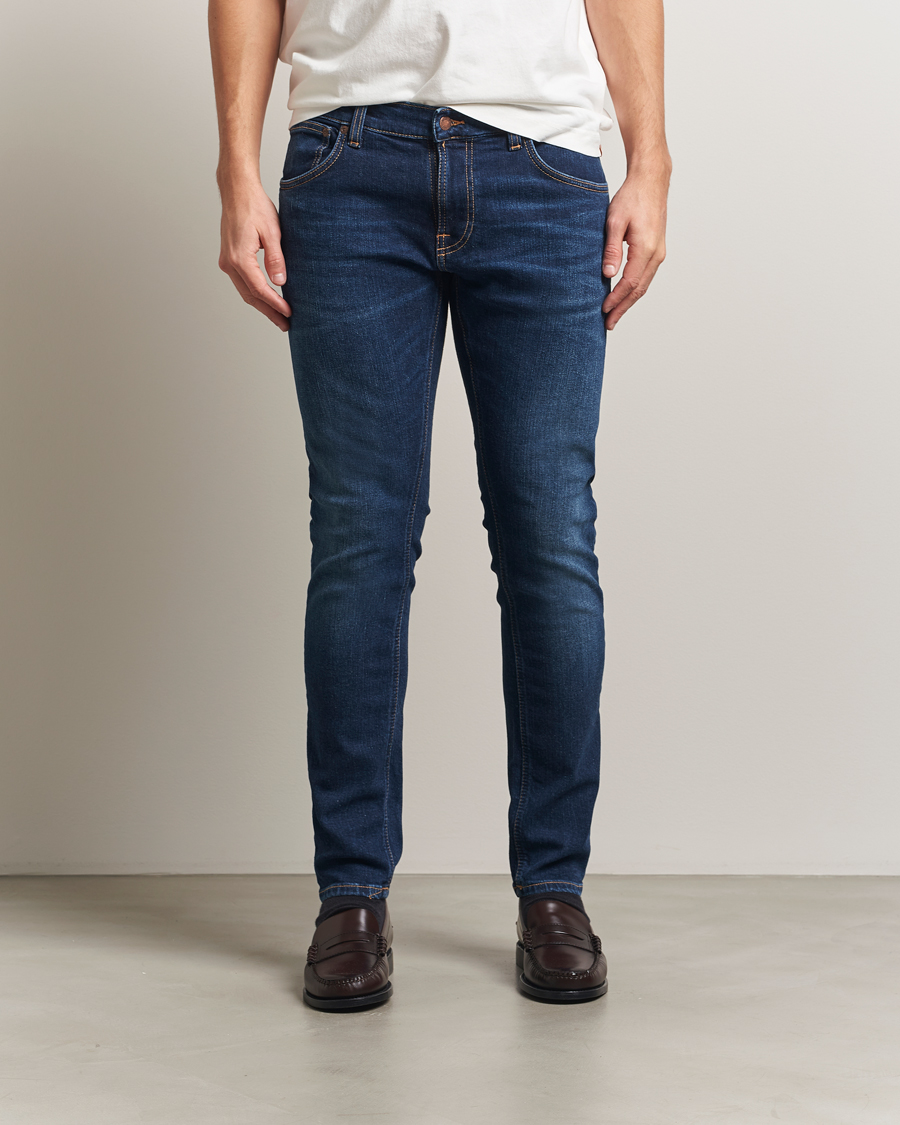 Herr | Jeans | Nudie Jeans | Tight Terry Jeans Dark Steel
