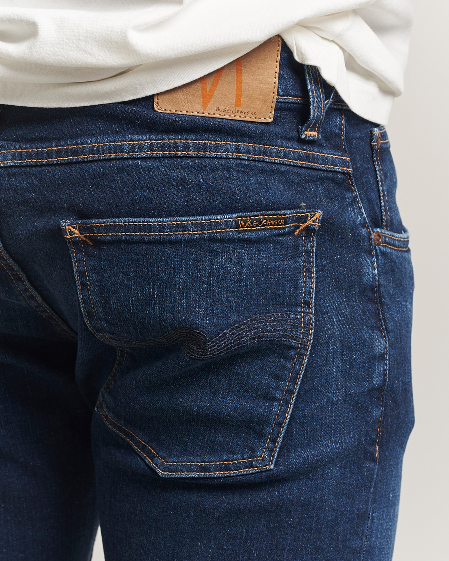 Herr | Jeans | Nudie Jeans | Tight Terry Jeans Dark Steel