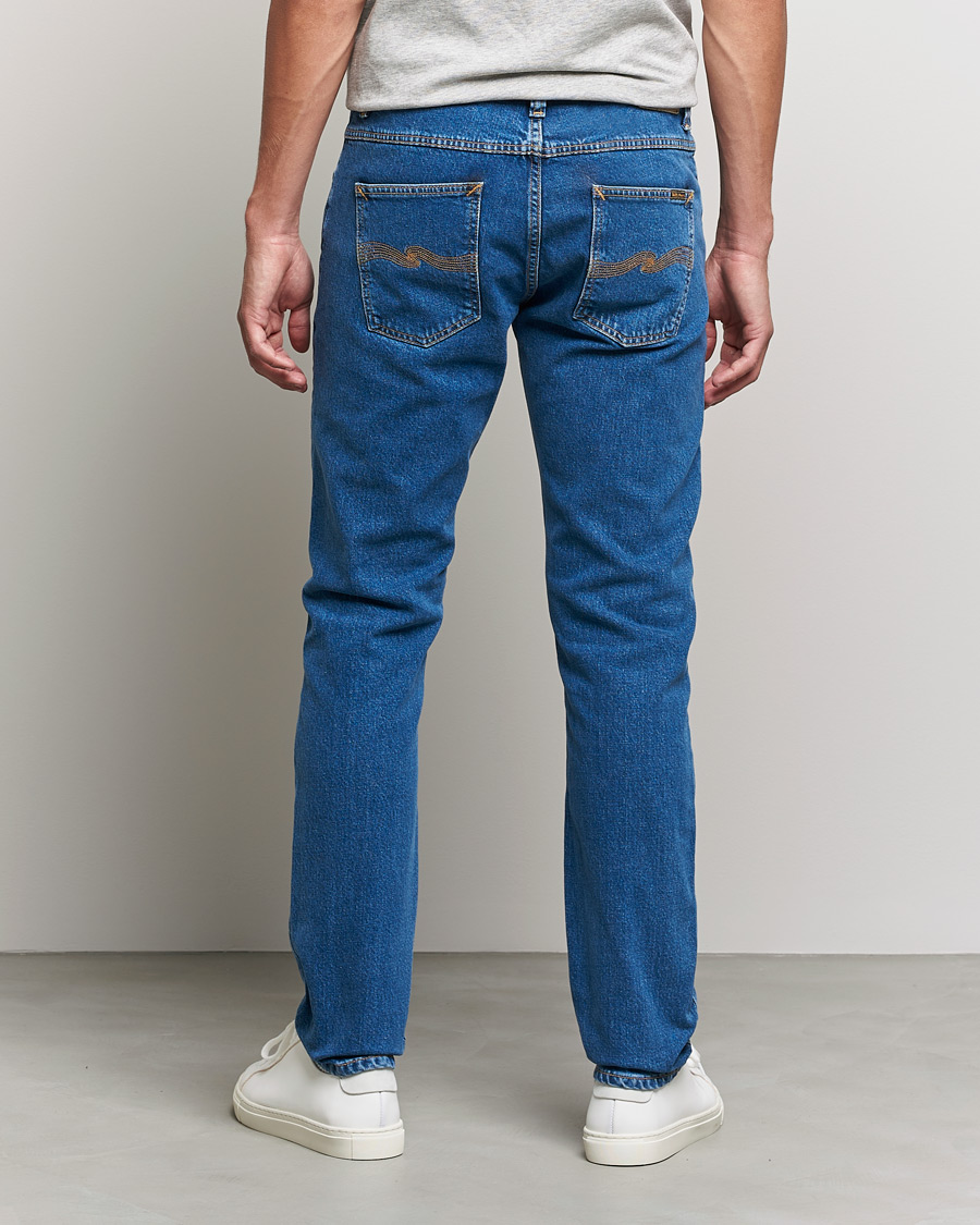 Herr | Jeans | Nudie Jeans | Lean Dean Organic Jeans Plain Stone Blue