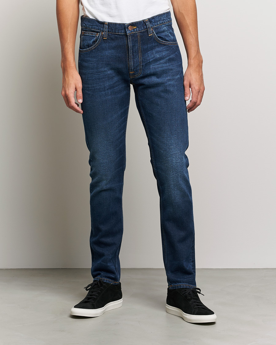 Herr | Jeans | Nudie Jeans | Lean Dean Organic Jeans Blue Thunder