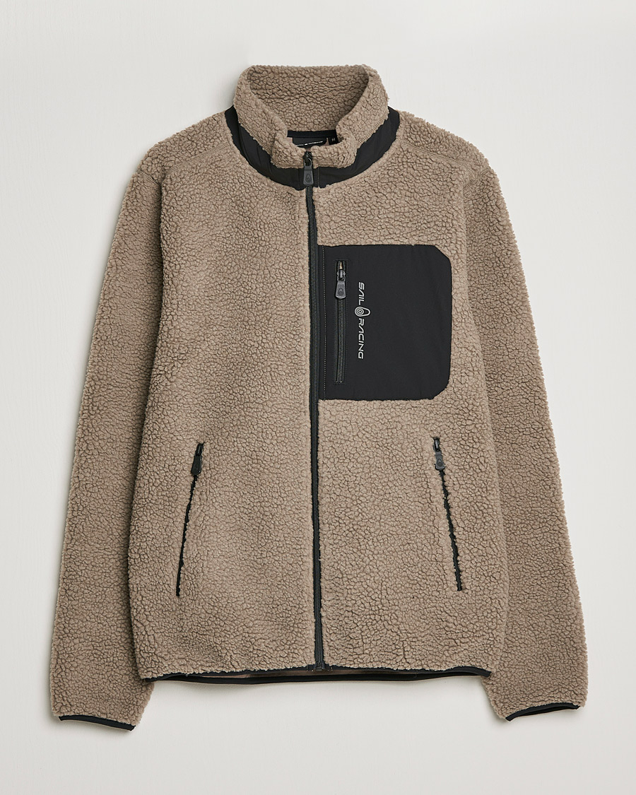 Herr | Tröjor | Sail Racing | Bowman Pile Zip Jacket Sand