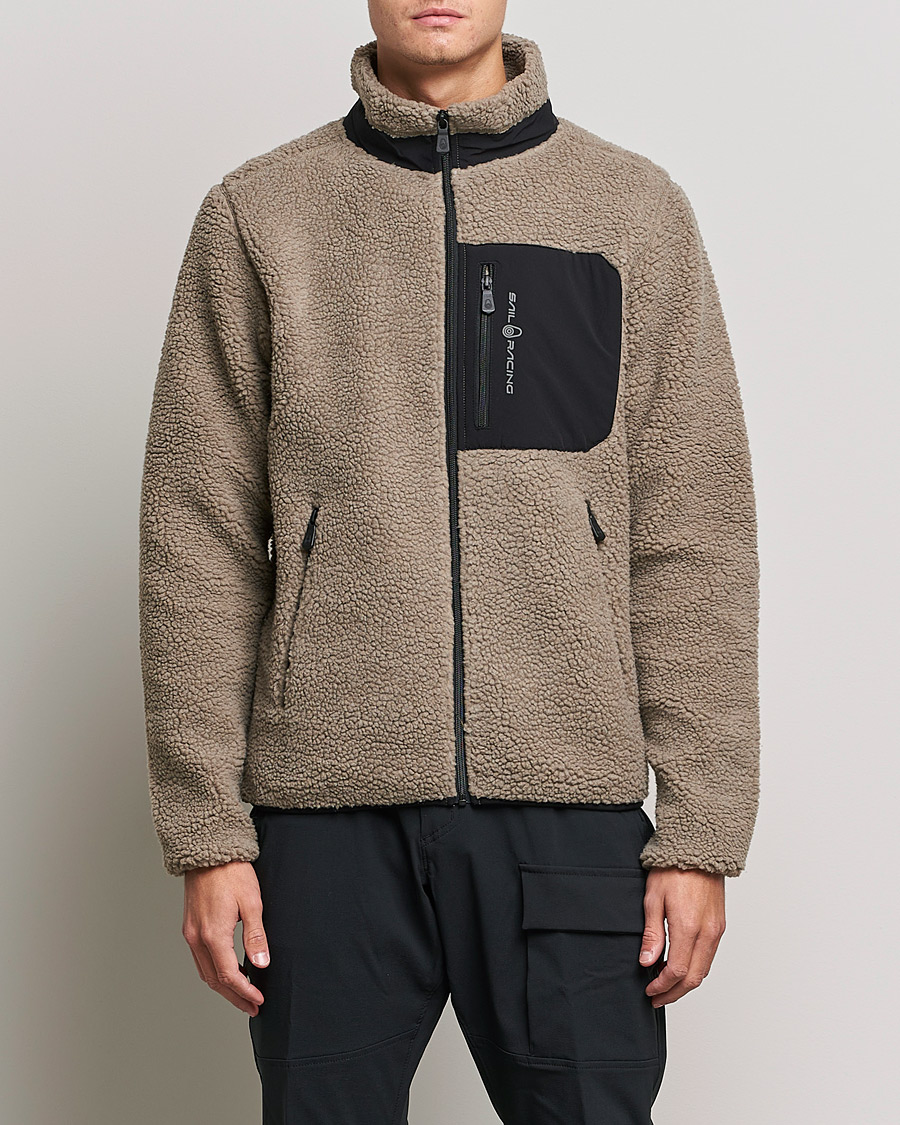 Herr | Tröjor | Sail Racing | Bowman Pile Zip Jacket Sand