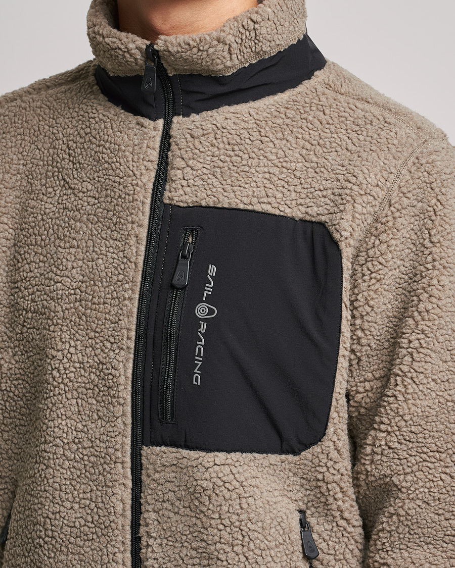 Herr | Tröjor | Sail Racing | Bowman Pile Zip Jacket Sand