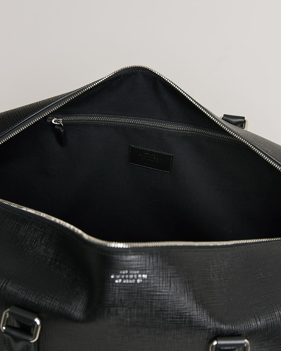 Herr | Smythson Panama Leather Weekendbag Black | Smythson | Panama Leather Weekendbag Black