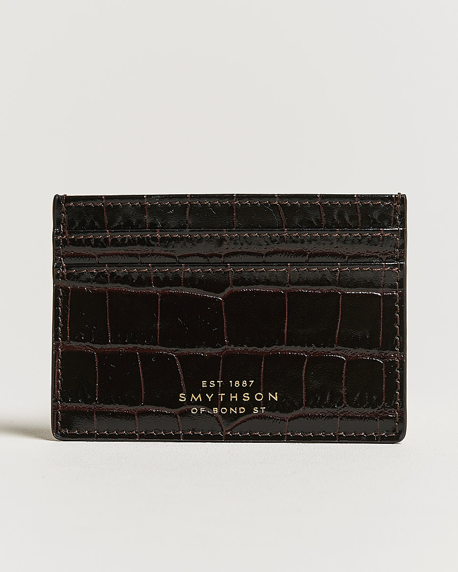 Herr | Plånböcker | Smythson | Mara Flat Cardholder Dark Brown