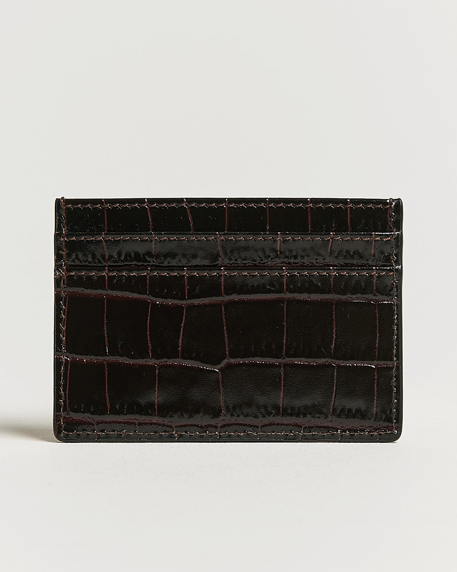 Herr | Smythson | Smythson | Mara Flat Cardholder Dark Brown