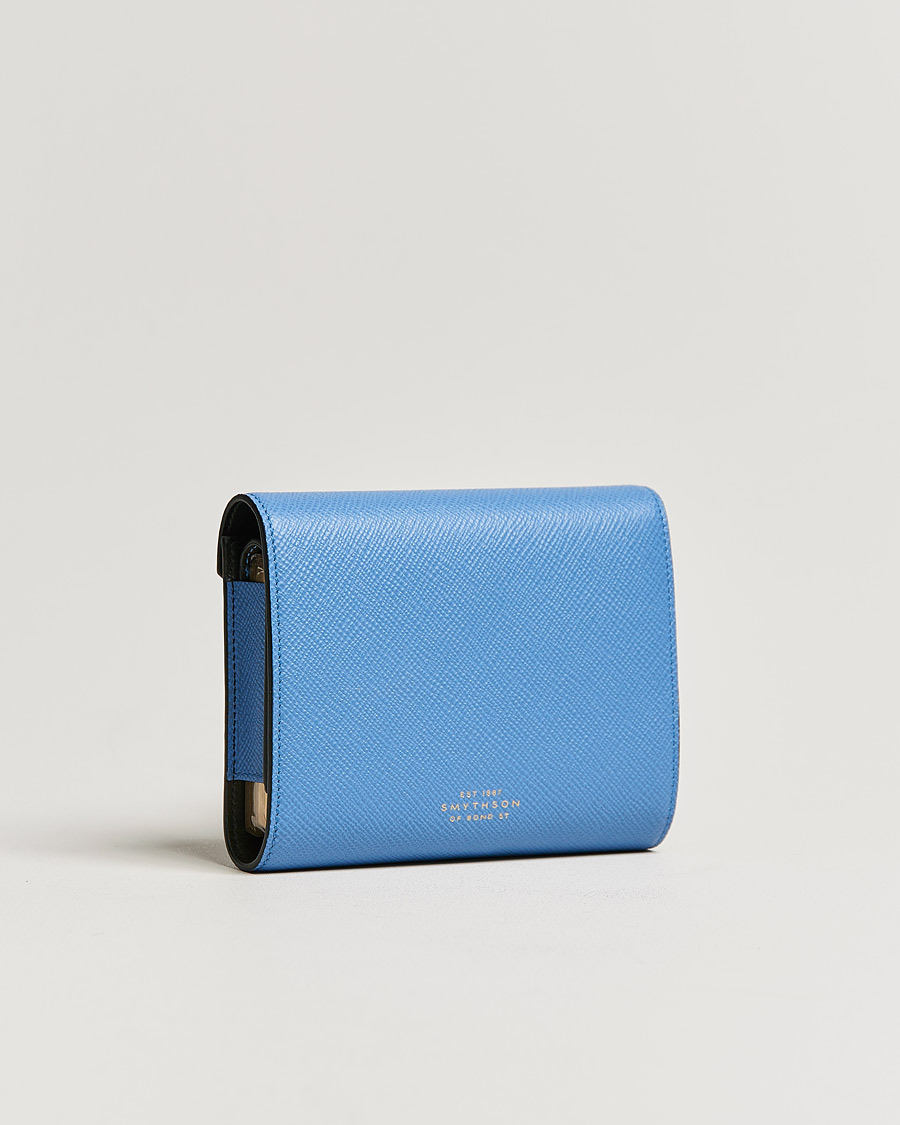 Herr | Smythson Double Playing Case Nile Blue | Smythson | Double Playing Case Nile Blue