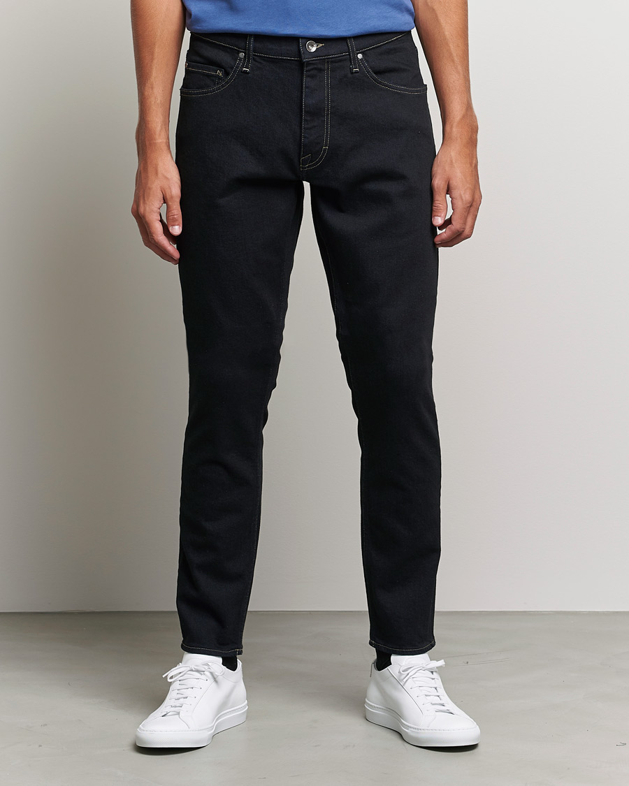 Herr | Jeans | Tiger of Sweden | Pistolero Stretch Cotton Jeans Black Blue