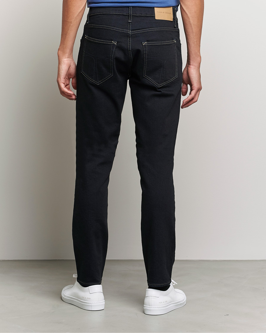 Herr | Jeans | Tiger of Sweden | Pistolero Stretch Cotton Jeans Black Blue