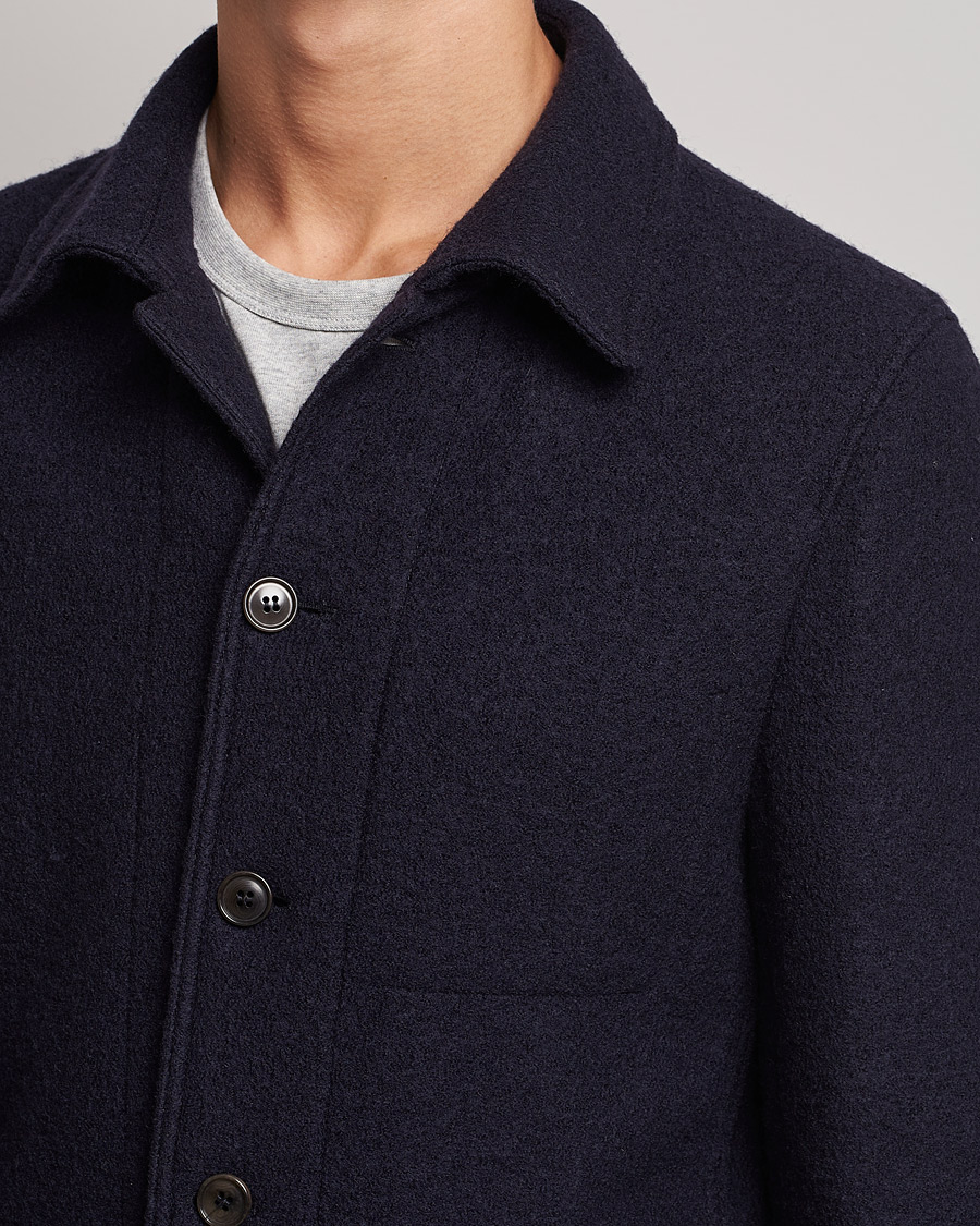 Herr | Kavajer | Tiger of Sweden | Gio Knitted Wool Blazer Light Ink
