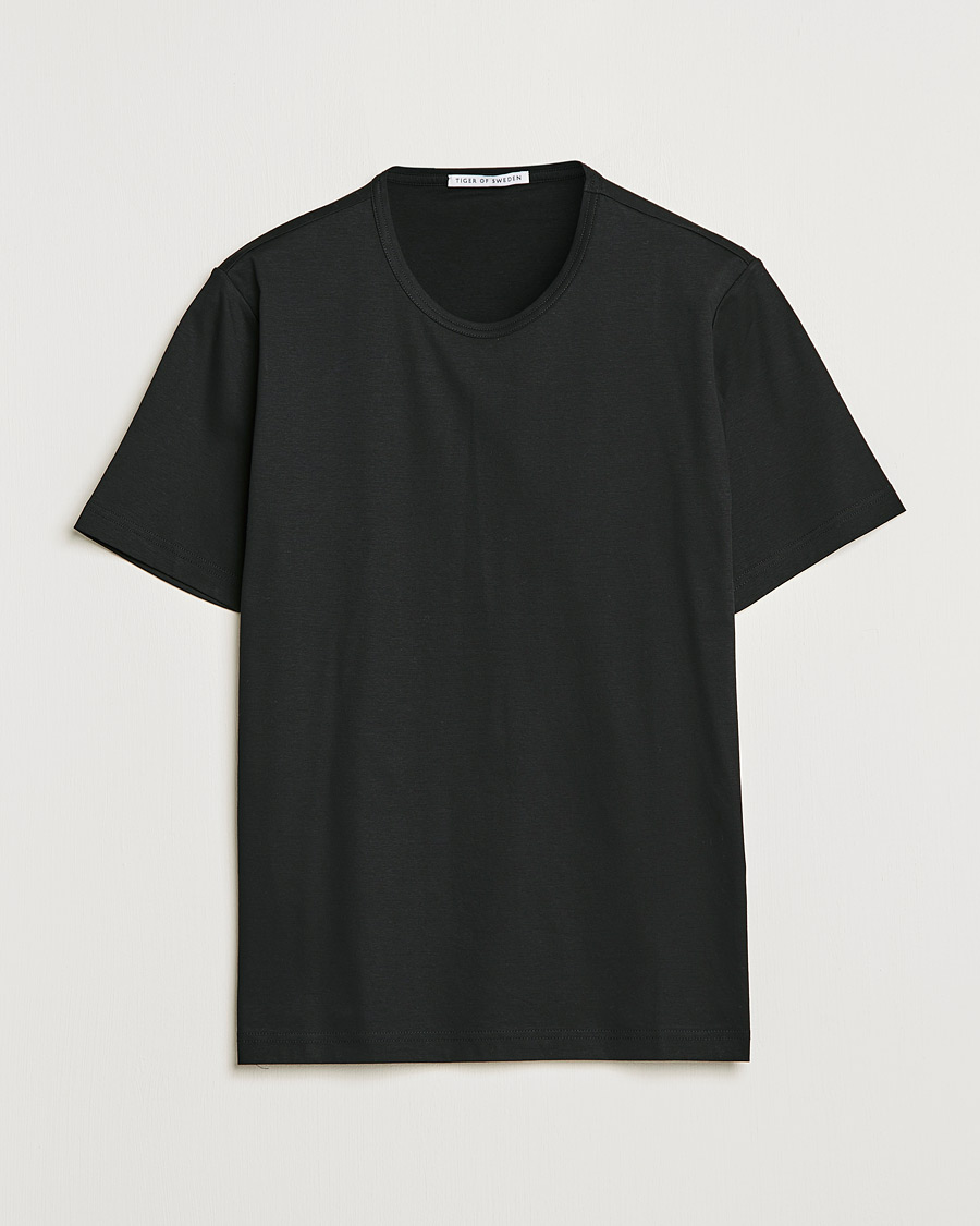 Herr | T-Shirts | Tiger of Sweden | Olaf Mercerized Cotton Tee Black
