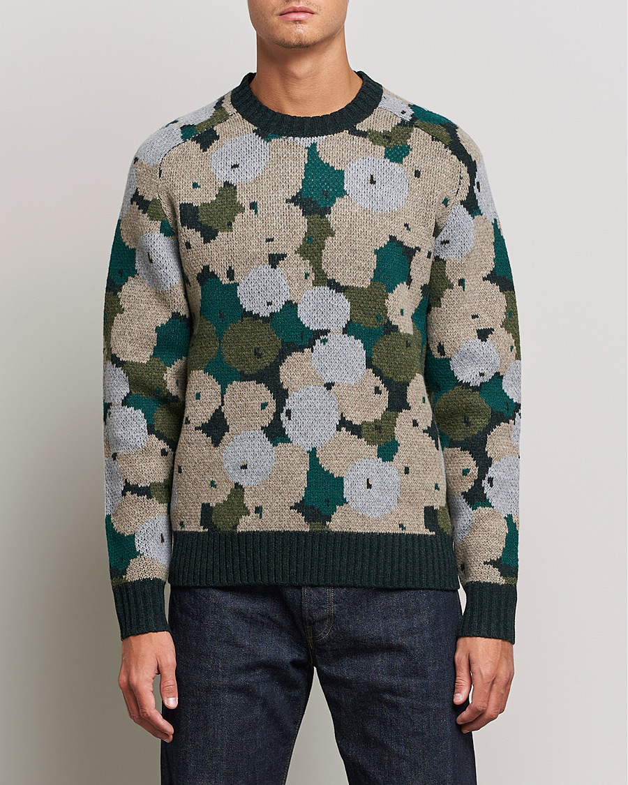 Herr | Tröjor | Tiger of Sweden | Rayan Wool Sweater Print