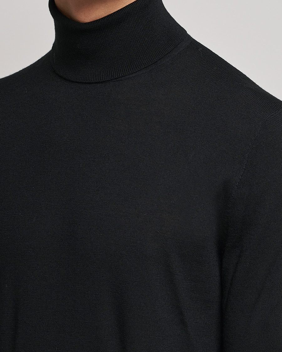 Herr | Tröjor | Tiger of Sweden | Neville Extra Fine Merino Polo Black