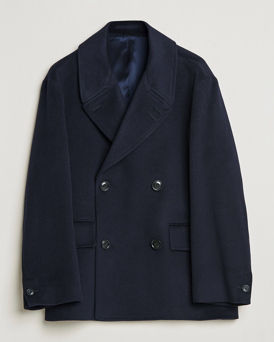 Herr | Jackor | Tiger of Sweden | Eerik Wool Peacoat Light Ink